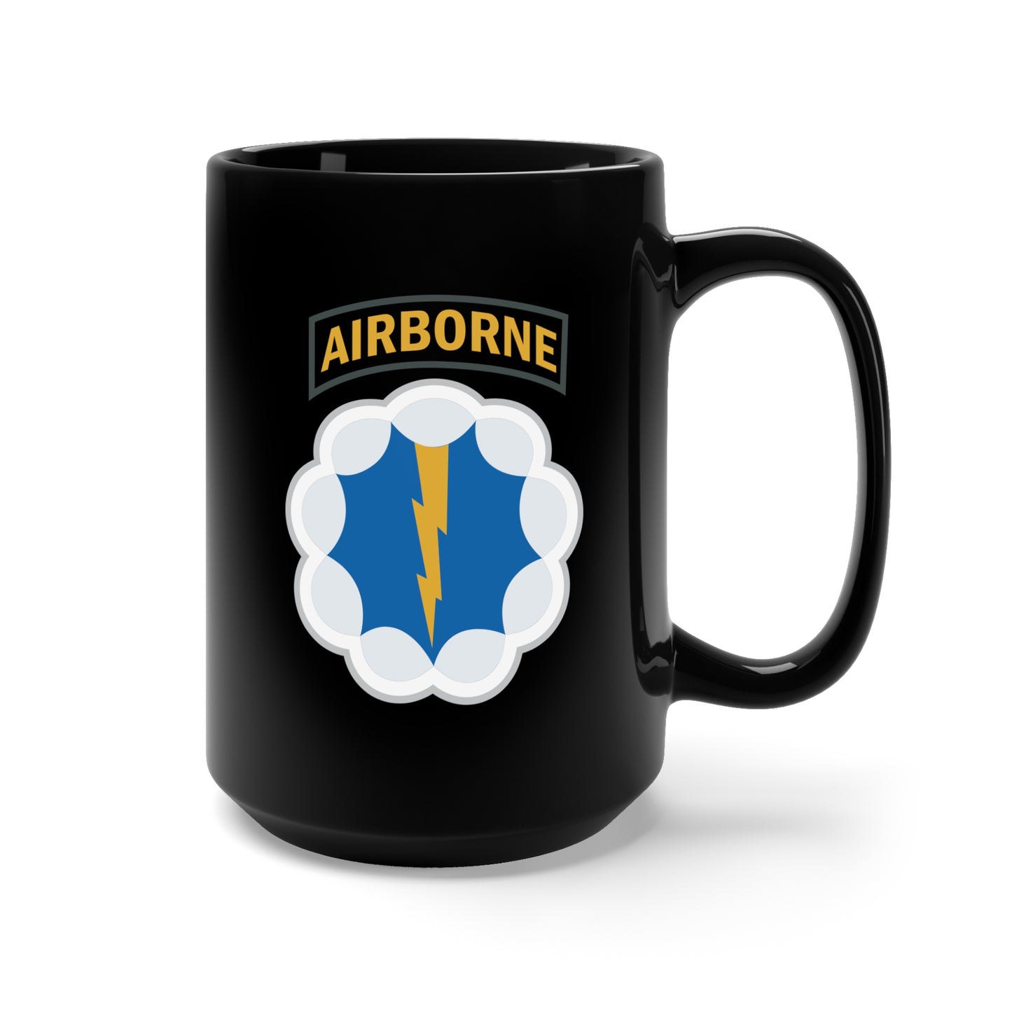 Black Mug 15oz - SSI - 9th Airborne Division - Phantom X 300