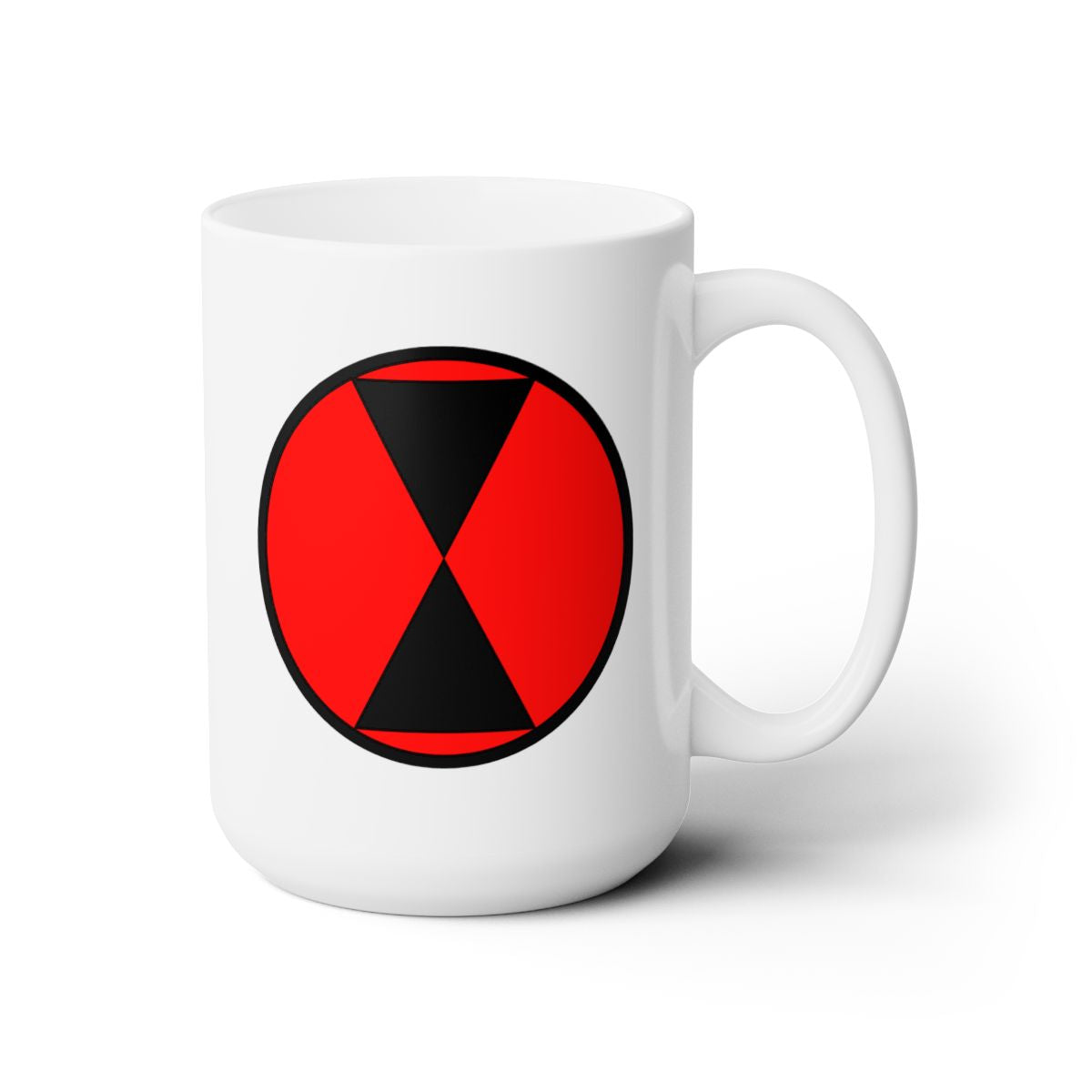 White Ceramic Mug 15oz - Army - 7th Infantry Division - SSI X 300