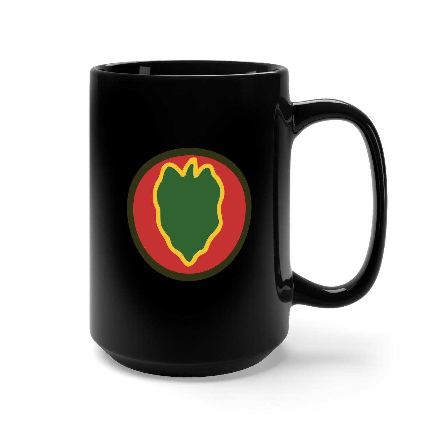 Black Mug 15oz - SSI - 24th Infantry Division X 300