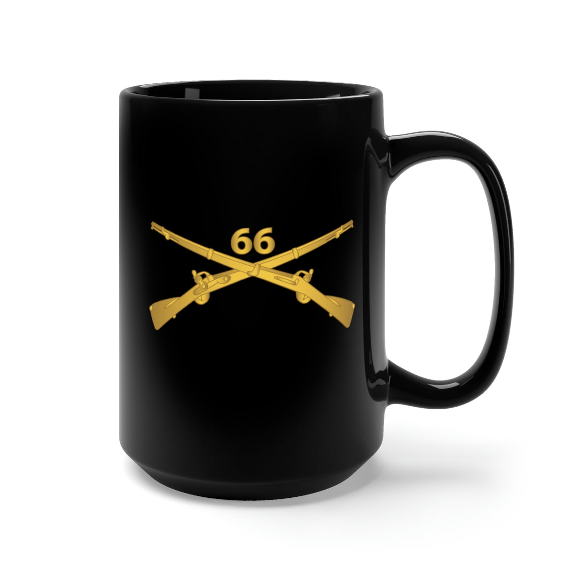 Black Mug 15oz - Army - 66th Infantry Regiment - Infantry Br X 300
