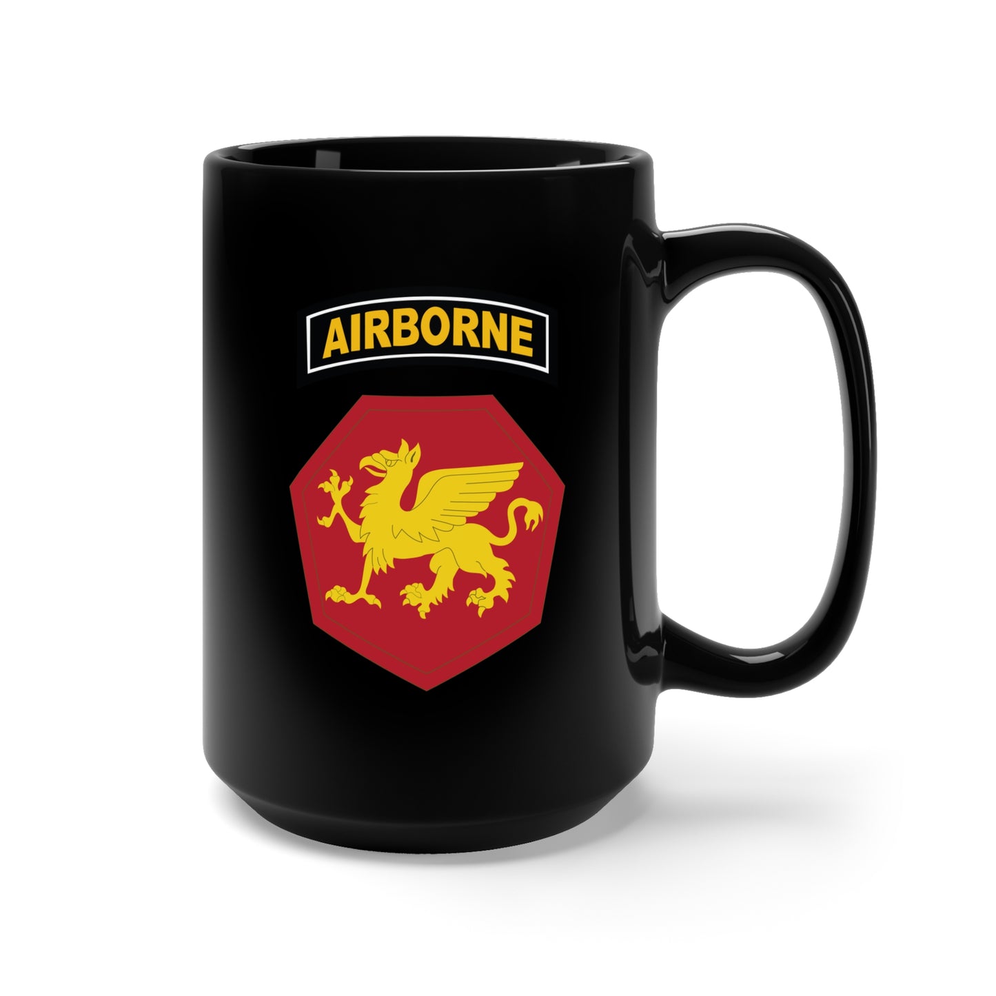Black Mug 15oz - SSI - 108th Airborne Division (1946-1952) X 300
