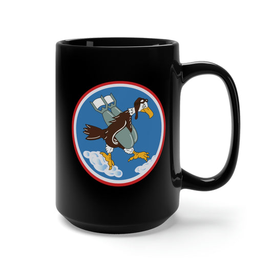Black Mug 15oz  - 772nd Bomb Squadron, 463rd Bomb Group - 15th AF wo txt X 300