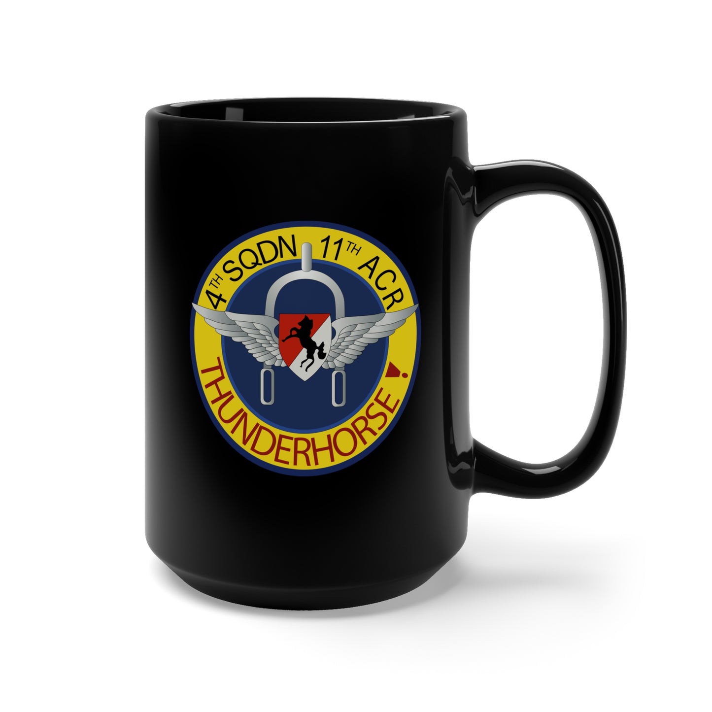 Black Mug 15oz - 4th Squadron, 11th ACR