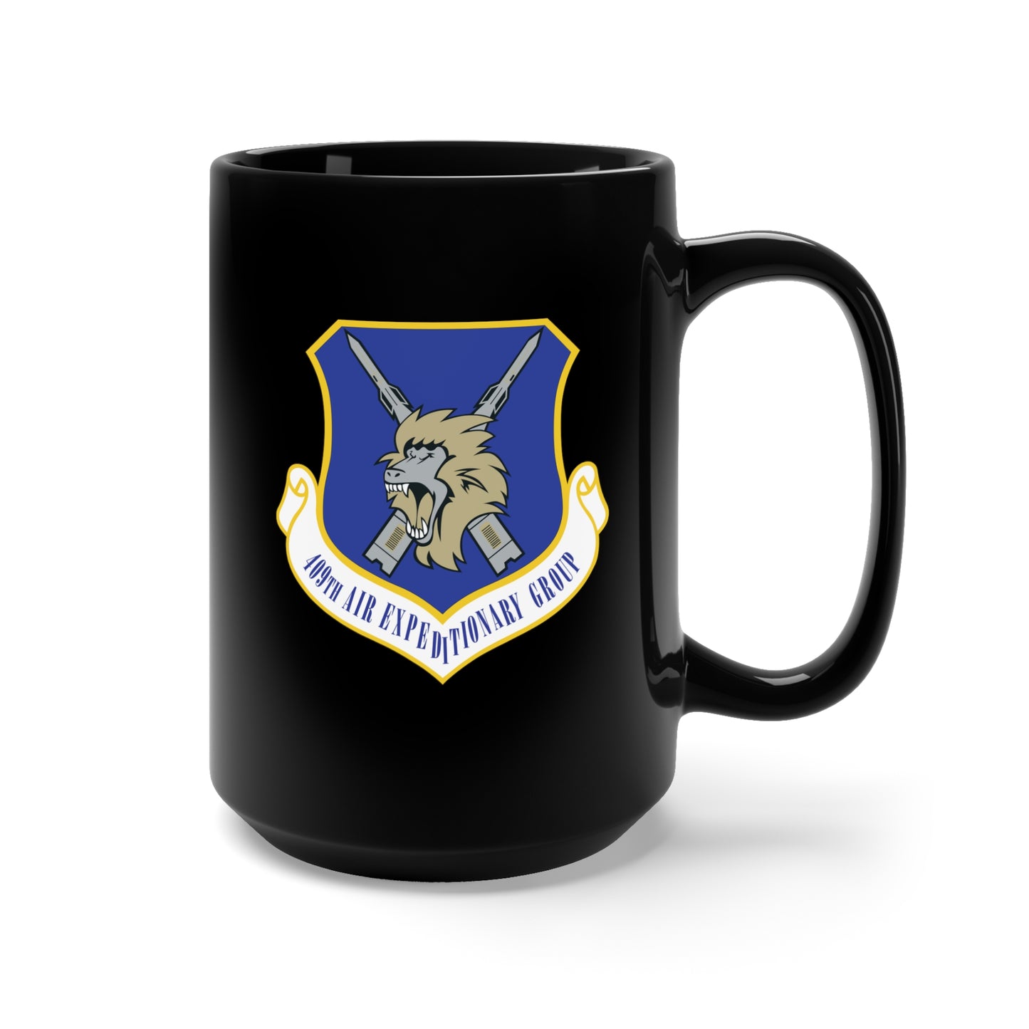 Black Mug 15oz - 409th Air Expeditionary Group X 300