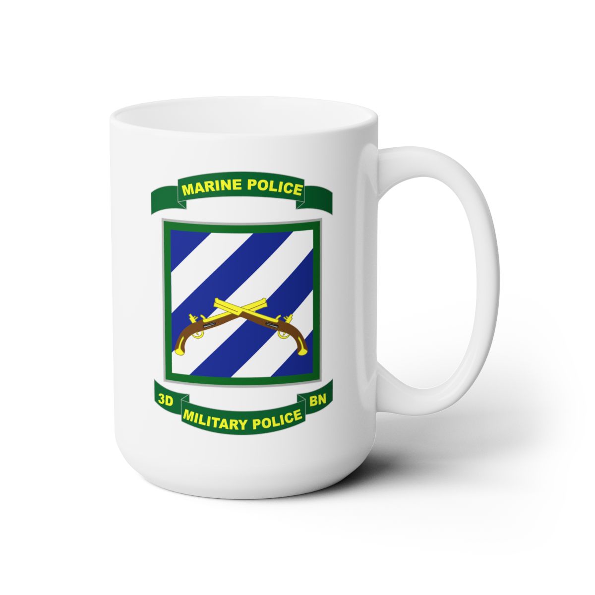 White Ceramic Mug 15oz - Army - 3rd Military Police Battalion (Provisional)