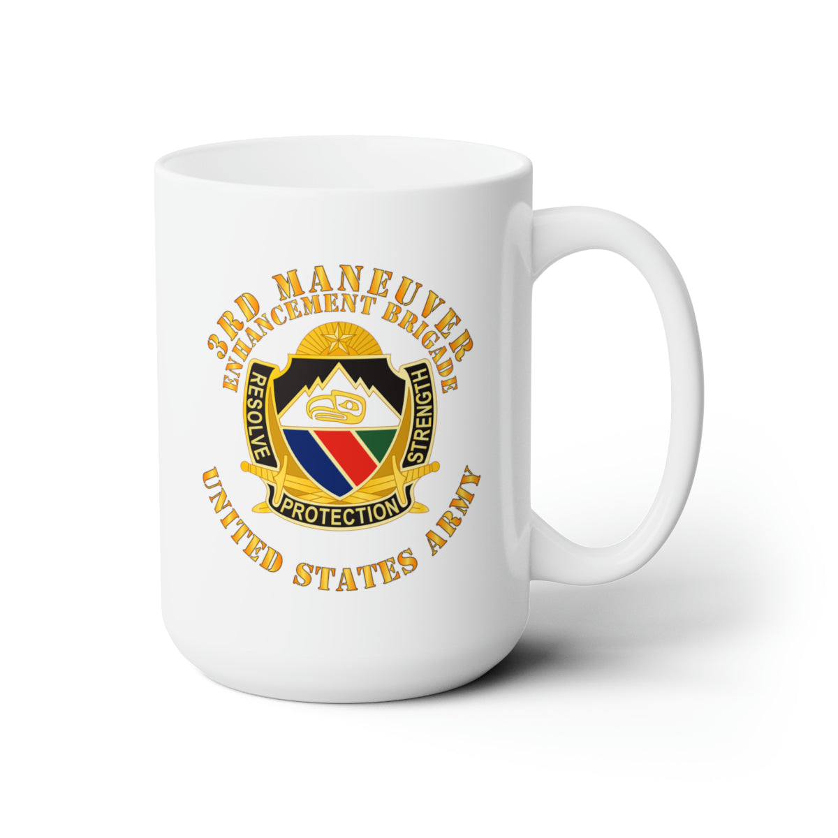 White Ceramic Mug 15oz - Army - 3rd Maneuver Enhancement Brigade - DUI - US Army