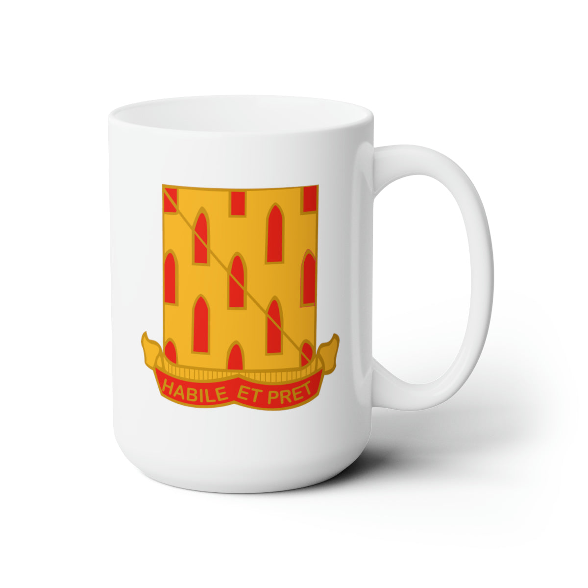 White Ceramic Mug 15oz - Army - 52nd Field Artillery Battalion wo Txt