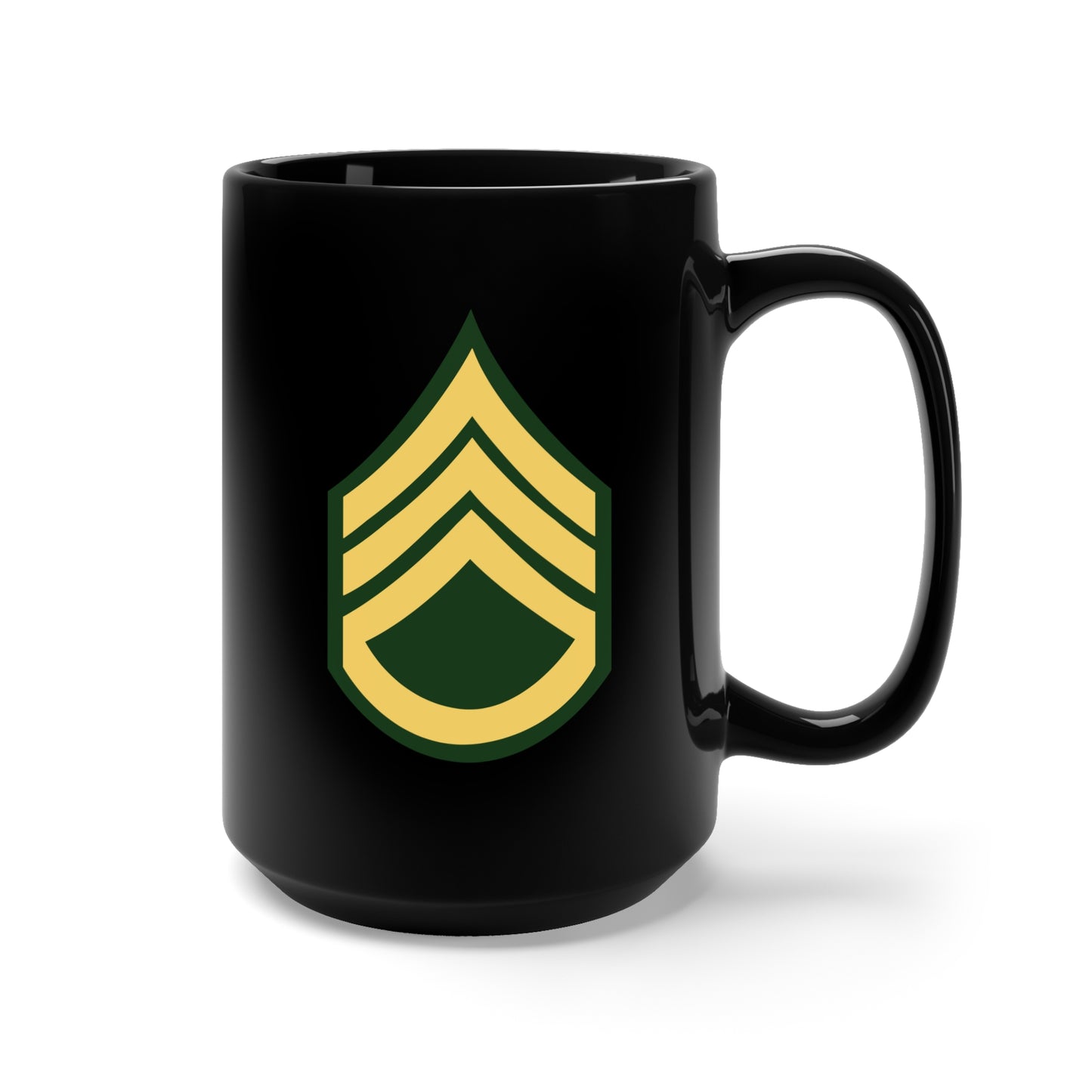 Black Mug 15oz - Army - Staff Sergeant E-6 (SSG)