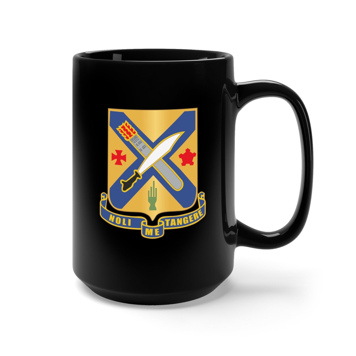 Black Mug 15oz - DUI - 2nd Infantry Regiment wo Txt X 300