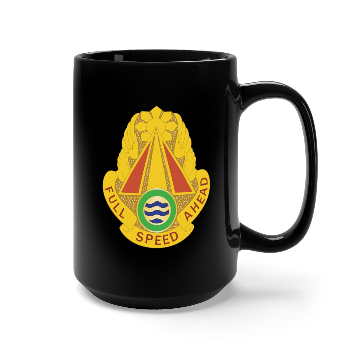 Black Mug 15oz - 71st Transportation Battalion - DUI wo Txt X 300