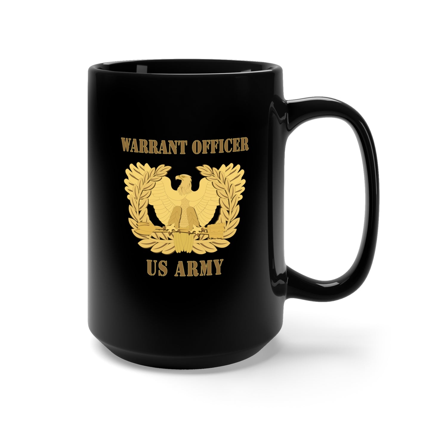 Black Mug 15oz - Army - Emblem - Warrant Officer Insignia