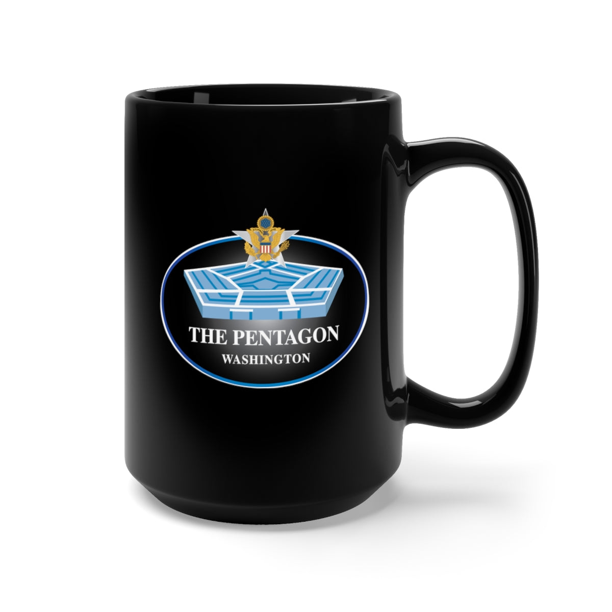 Black Mug 15oz - Army - The Pentagon w GS Branch wo Outside Txt X 300