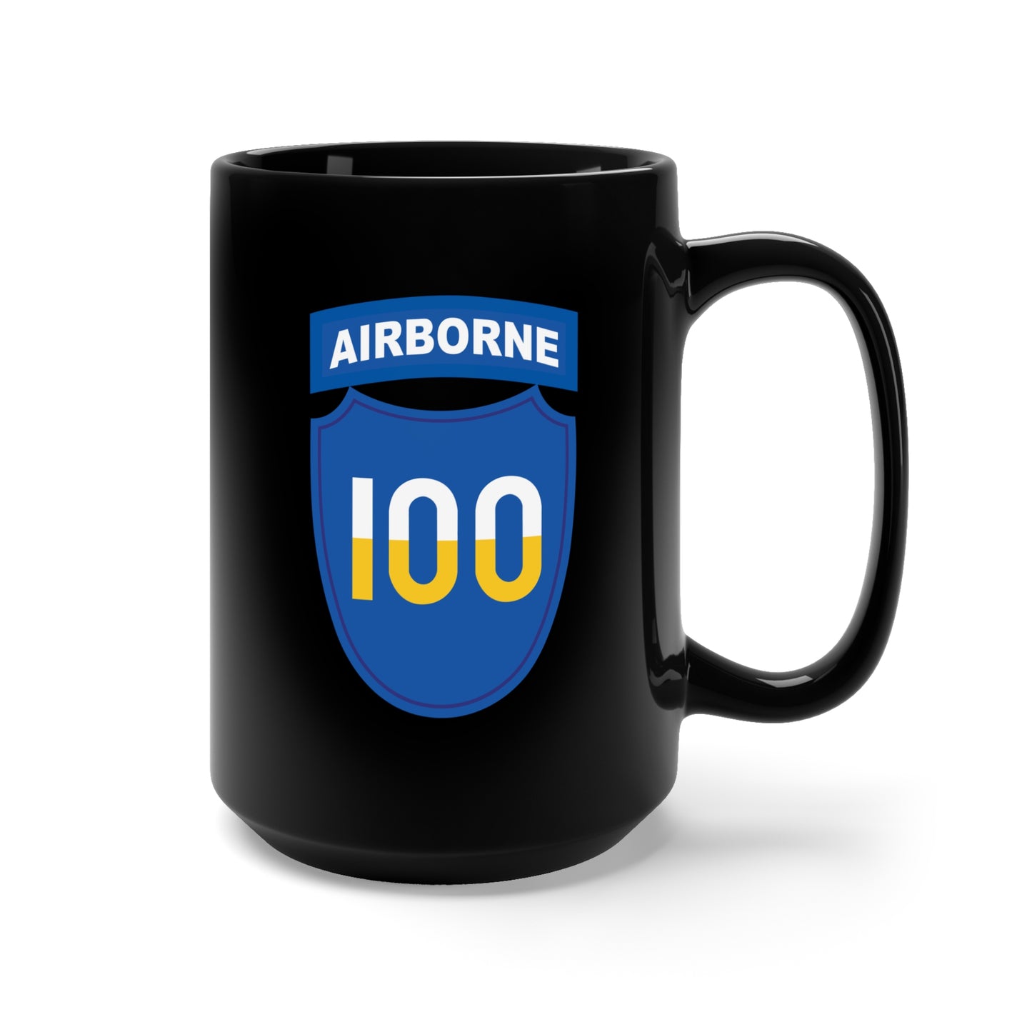 Black Mug 15oz - SSI - 100th Division (Airborne)  X 300