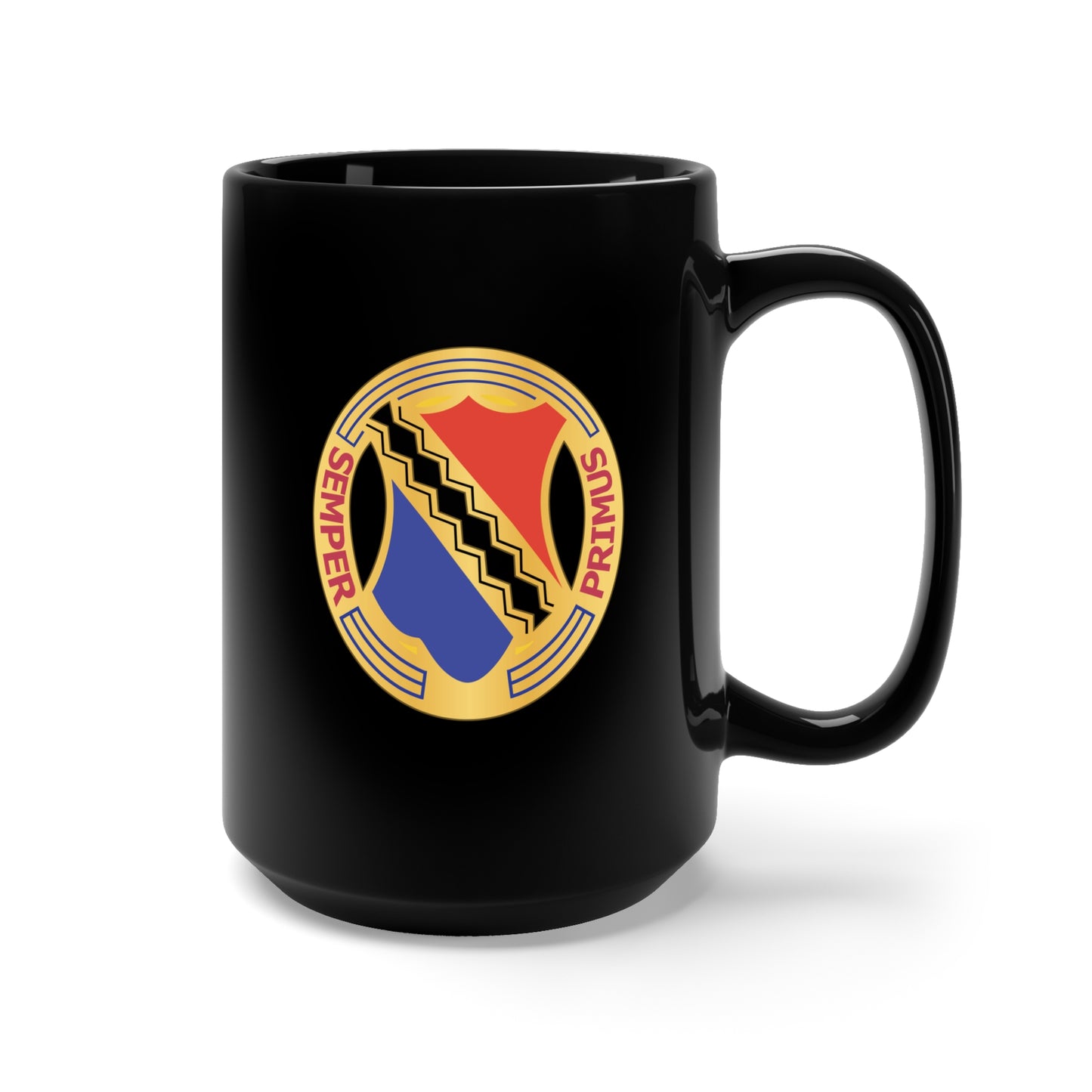 Black Mug 15oz - DUI - 1st Infantry Regiment wo Txt x 300