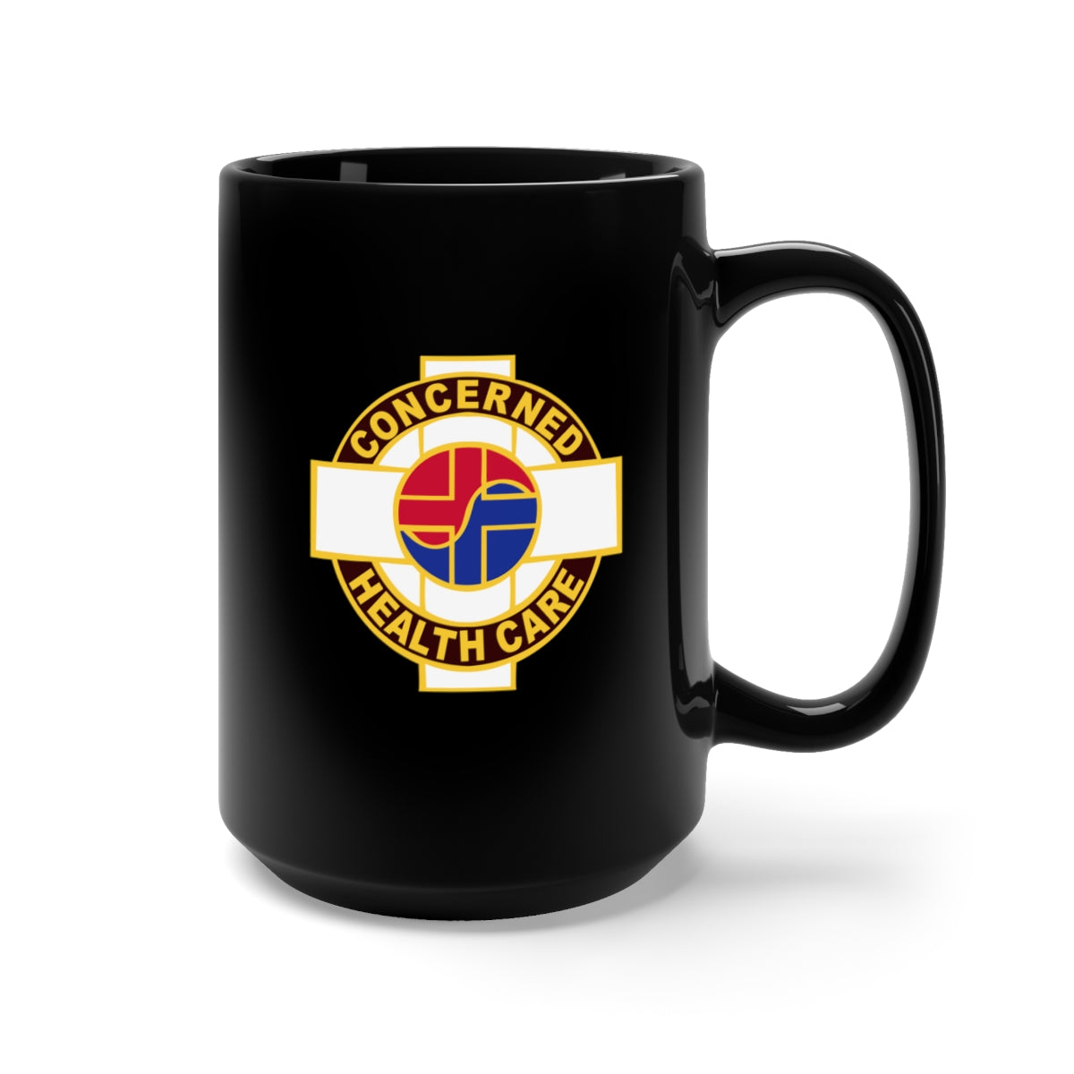 Black Mug 15oz - Army - USA Medical Command - Korea wo Txt