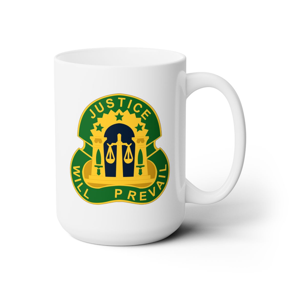 White Ceramic Mug 15oz - Army - 3rd Military Police Group DUI wo Txt