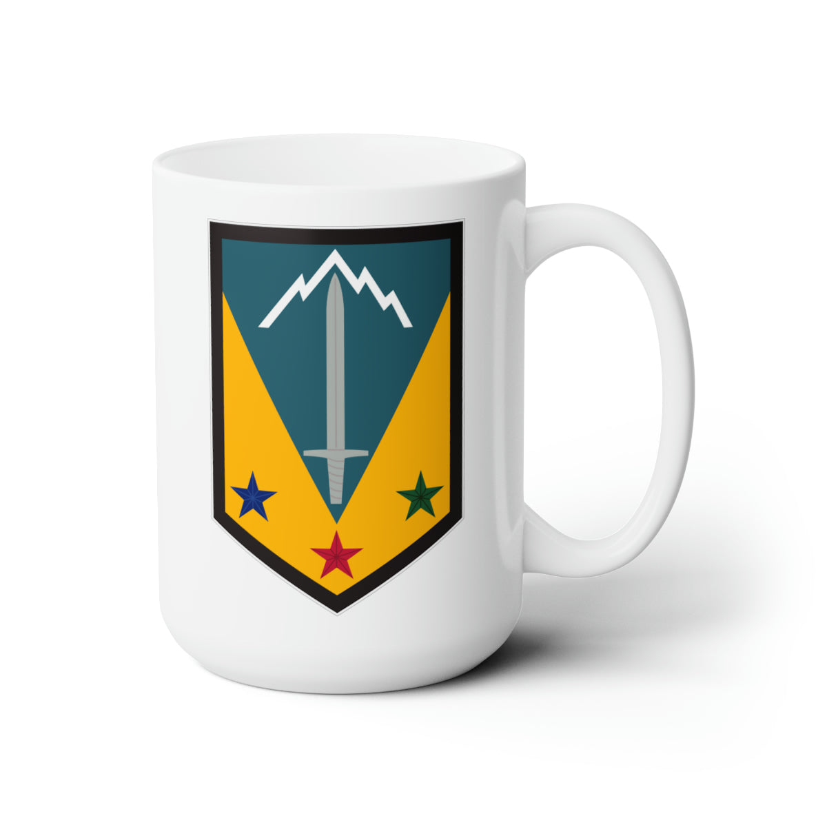 White Ceramic Mug 15oz - Army - 3rd Maneuver Enhancement Bde - SSI wo Txt