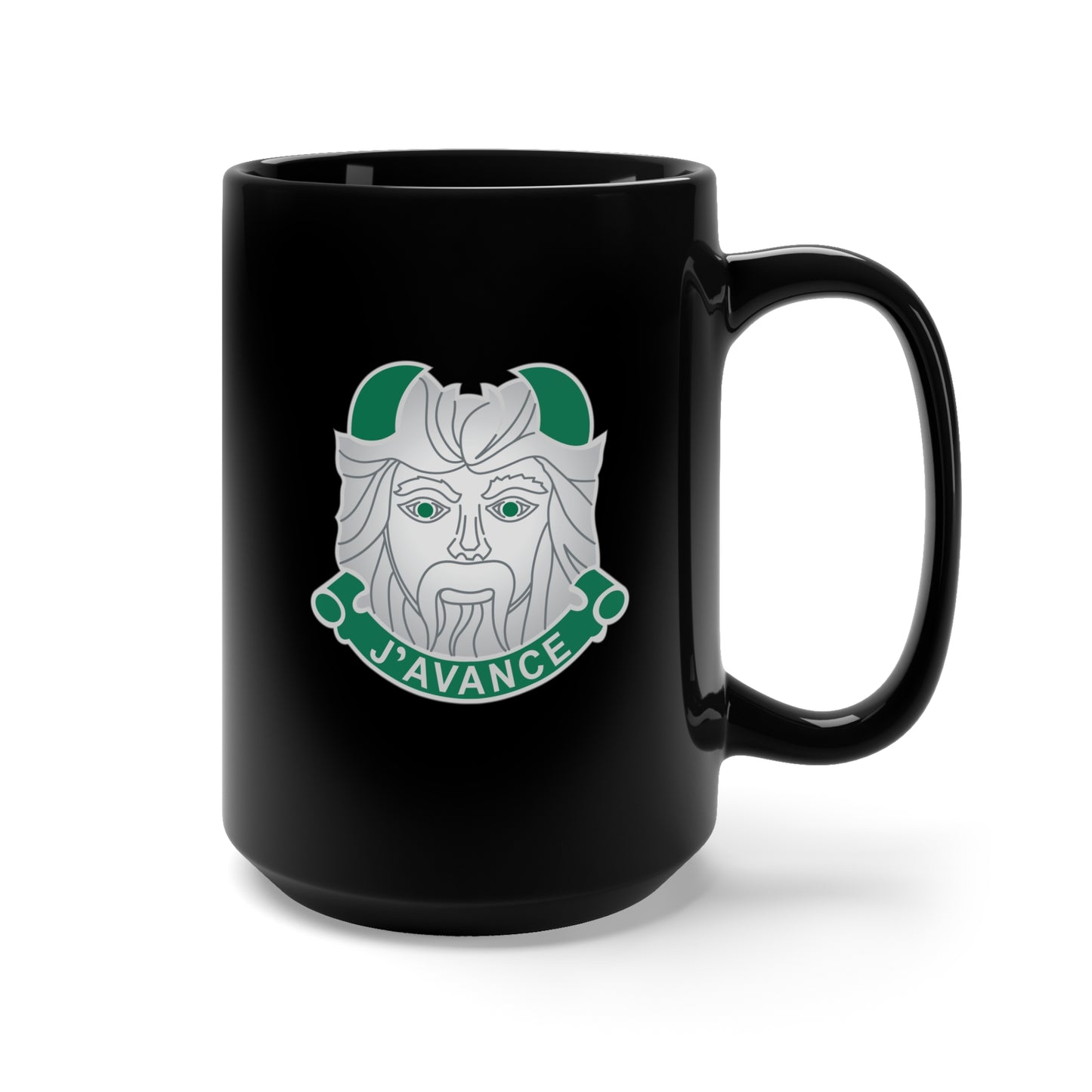 Black Mug 15oz - DUI - 11th Armored Division X 300