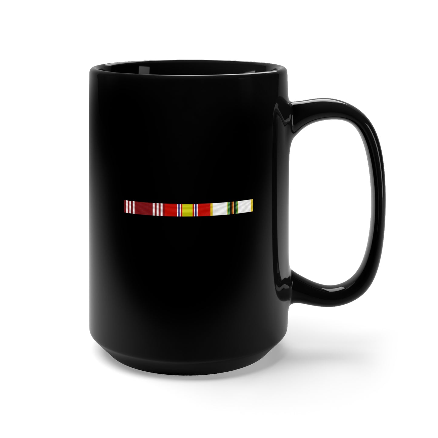 Black Mug 15oz - BAR - Good Conduct - NDSM - Cold War Ribbons X 300