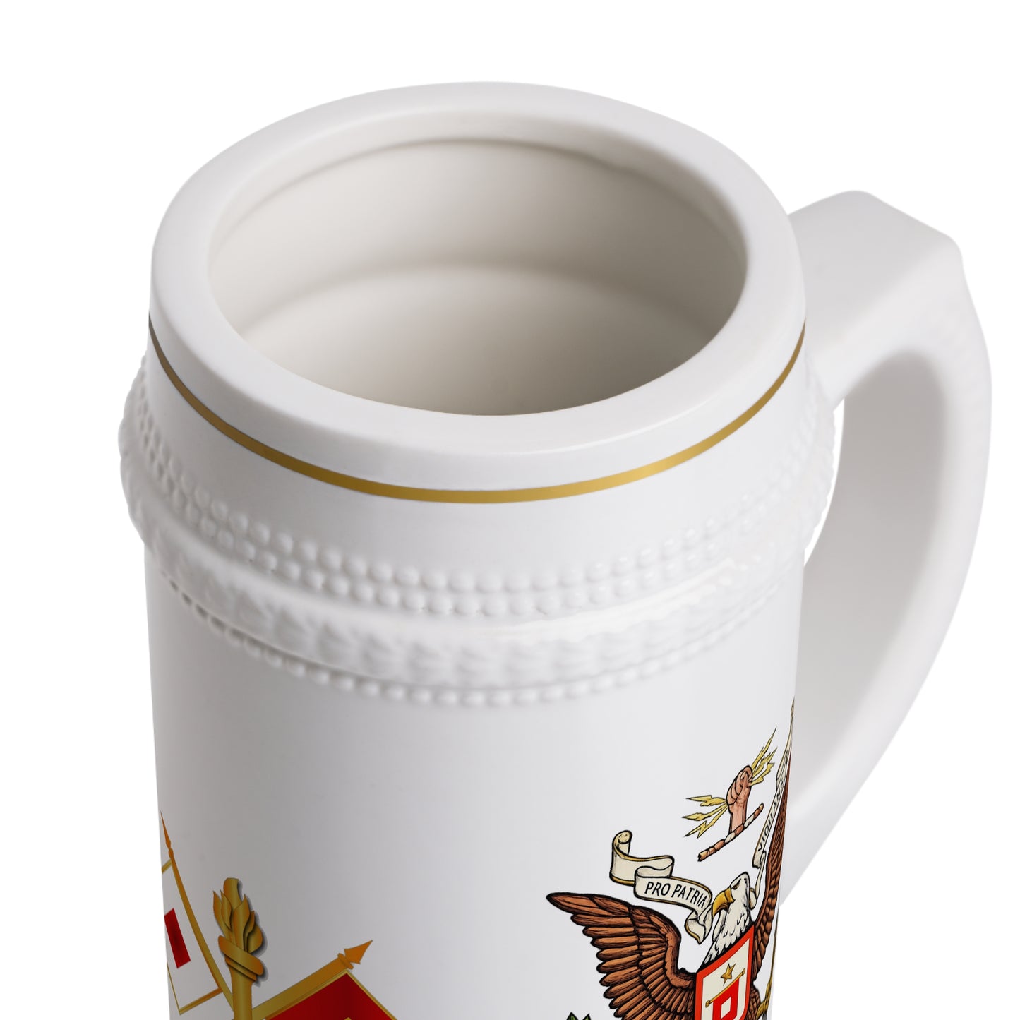 Signal Corps Coat of Arms Beer Stein Mug — Signal Corps Branch