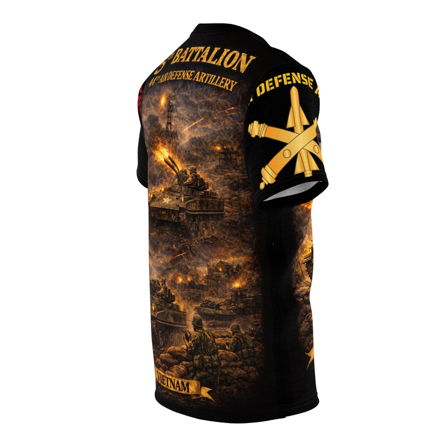 44th Air Defense Artillery M42 Duster Vietnam Tribute Tee | All-Over Print