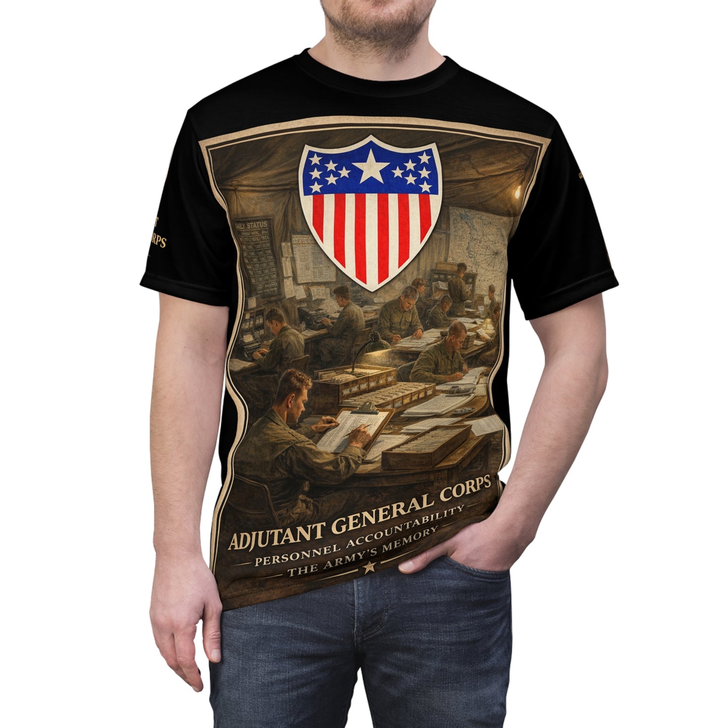 Adjutant General Corps Veterans Tribute Tee | All Over Print