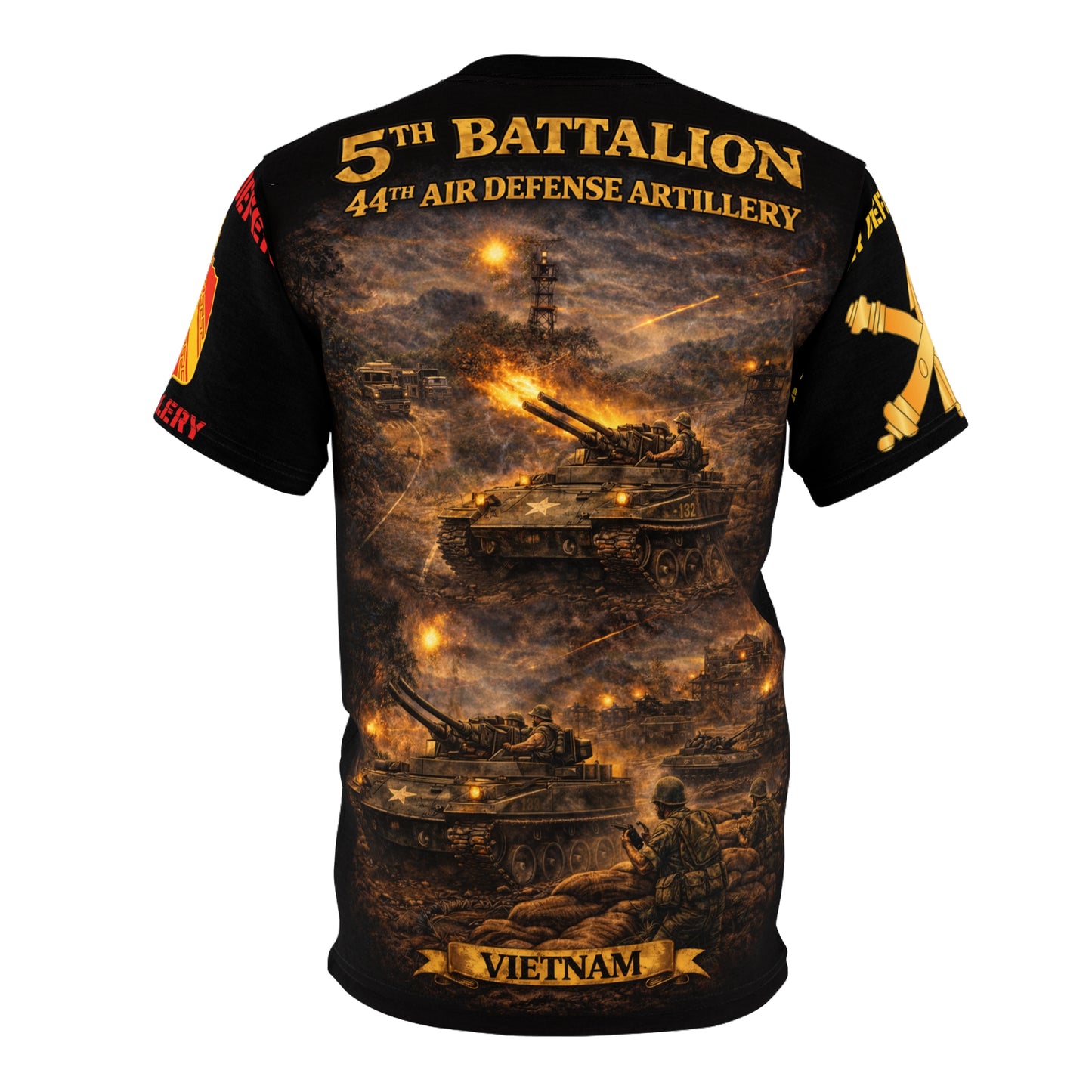 44th Air Defense Artillery M42 Duster Vietnam Tribute Tee | All-Over Print