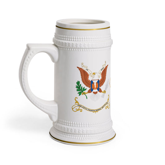 154th Signal Battalion Coat of Arms Beer Stein Mug — Signal Corps Branch